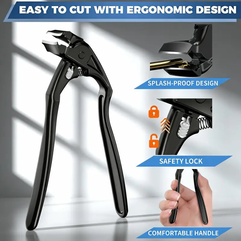 🎉 2026 Sale — Over 50,000 Sold! ✂️ Black Curved Nail Clipper – Ergonomic & Easy for Seniors 🖤