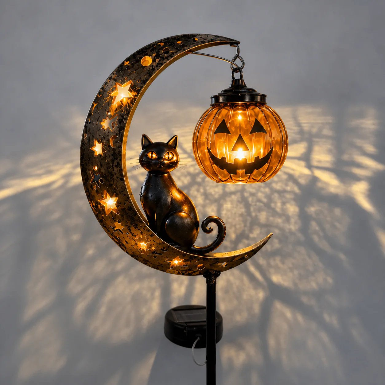 🔥LAST DAY 60% OFF🎁🎃 Halloween Early Bird Sale | Cat & Pumpkin Moon Stake Light