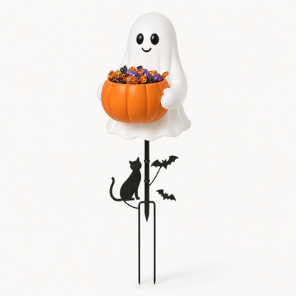👻 Halloween Ghost Candy Holder Garden Stake