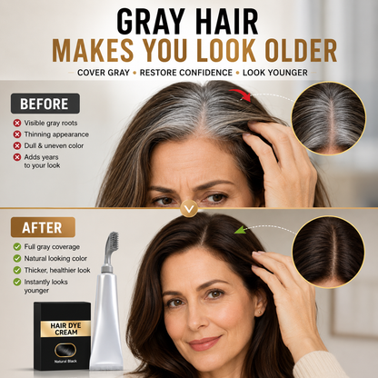 🔥Hot Sale Today | Instant Gray Coverage Hair Dye Comb for Men & Women