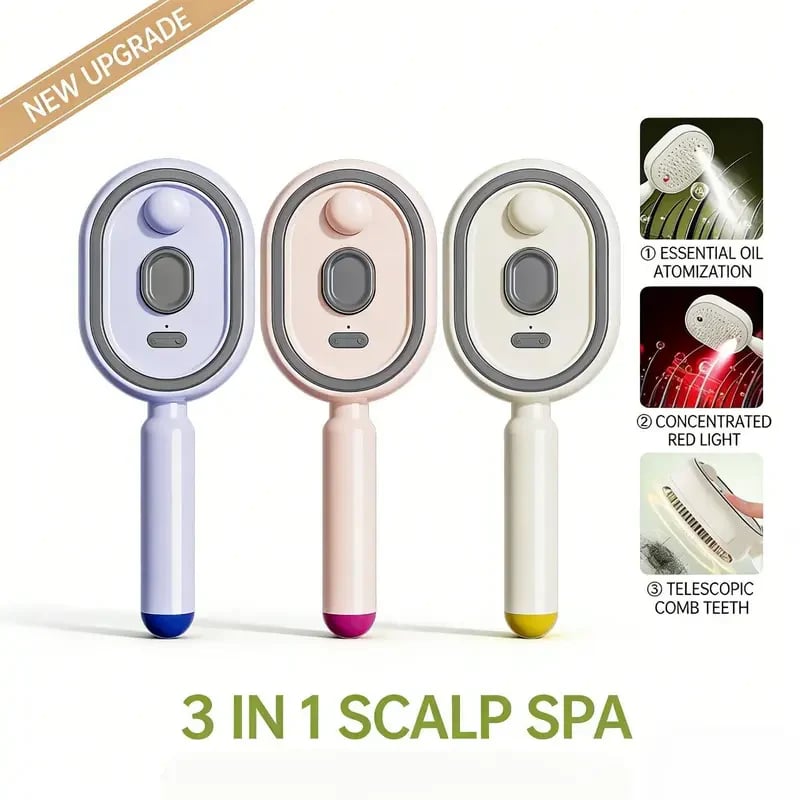 🔥LAST DAY 60% OFF-Electric Spray Air Cushion Massage Comb