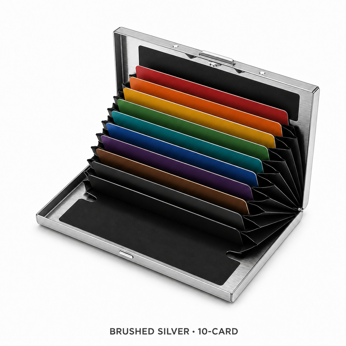 🔥HOT SALE🔥RFID-Blocking Stainless Steel Card Wallet – Organized, Secure & Pocket-Ready 🔒