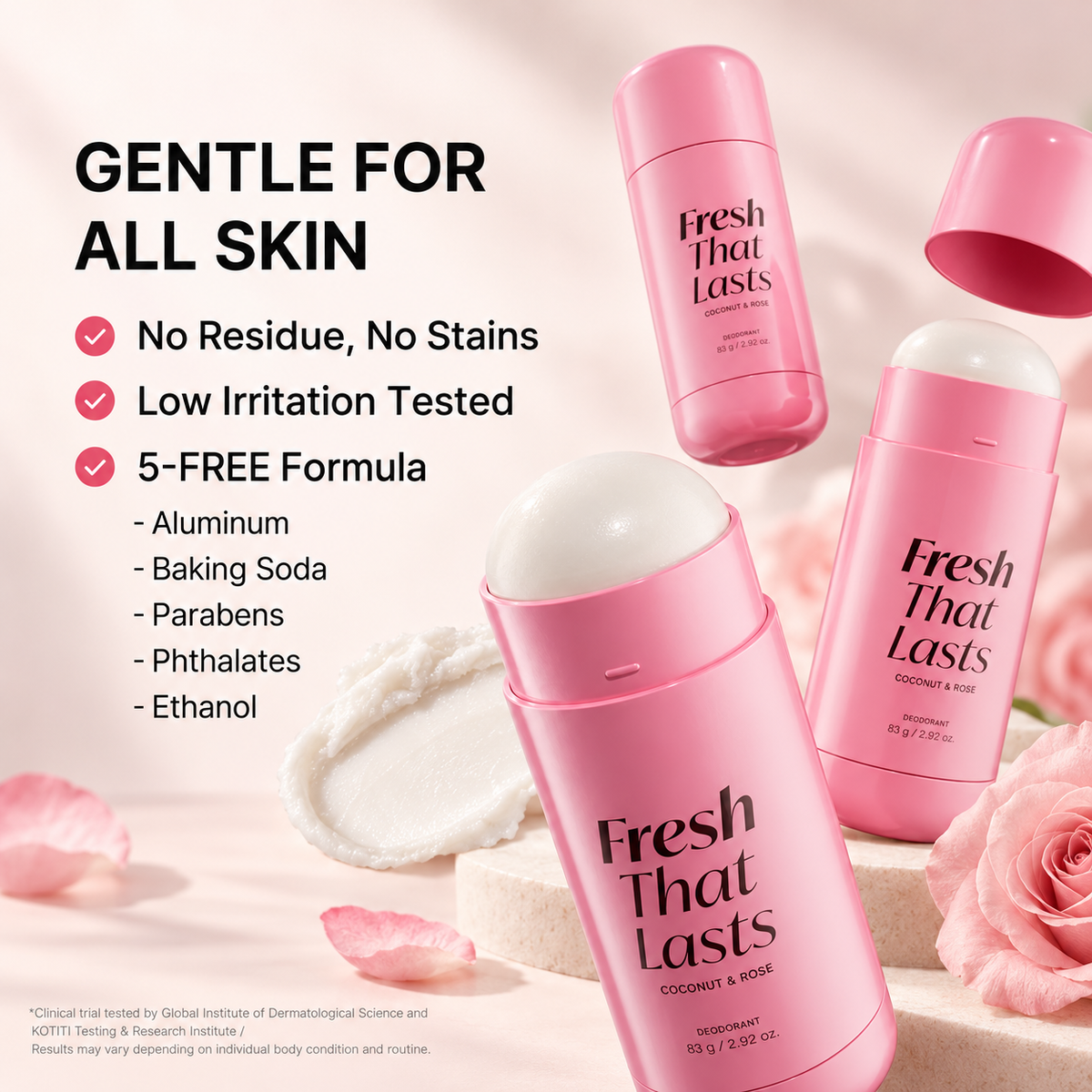 Deodorant Coconut & Rose Fresh That Lasts