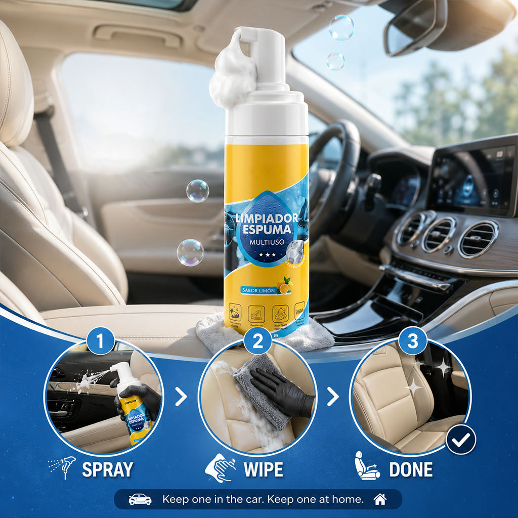 Heavy Duty 4 in 1 Multi Enzyme Foam Cleaner Spray
