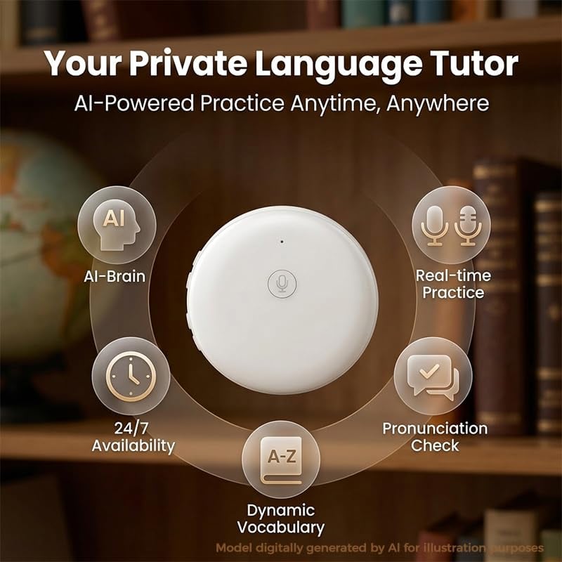 🔥LIMITED-TIME 50% OFF!🔥  AI Wearable Language Translator & Pocket Tutor