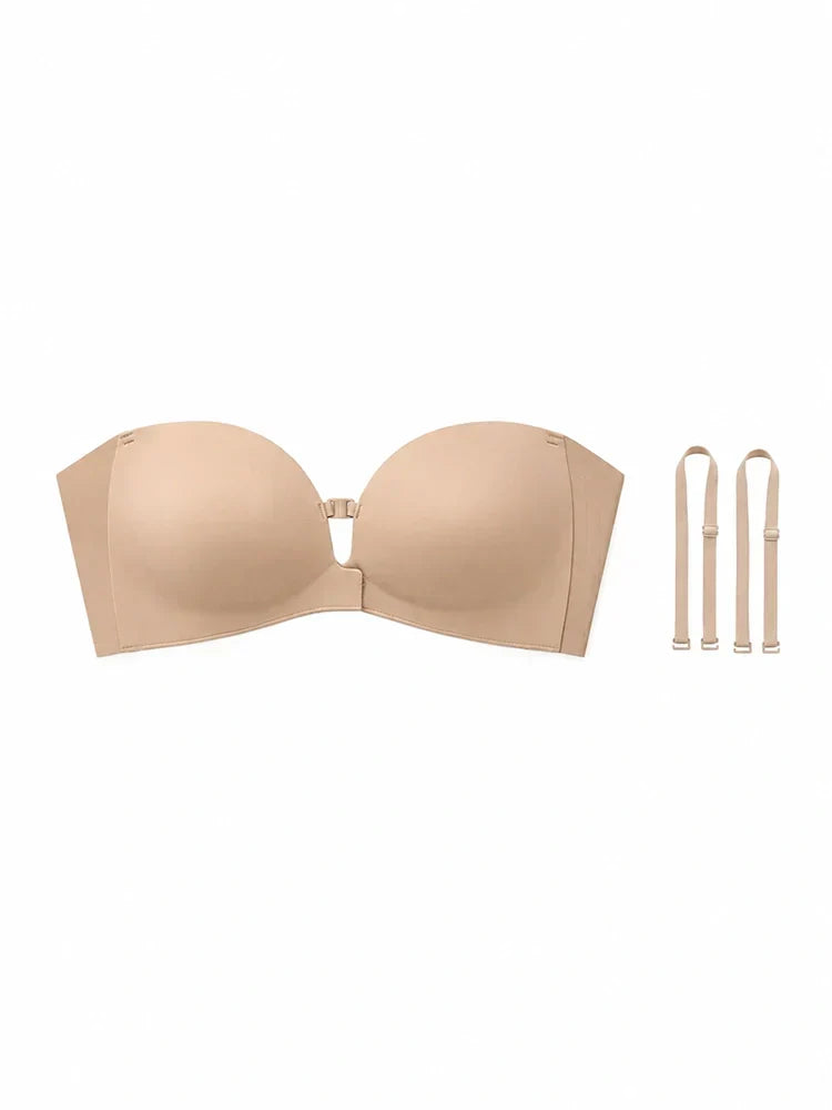 🔥Last Day 50% OFF - Women's Strapless Front Closure Push-Up Bra