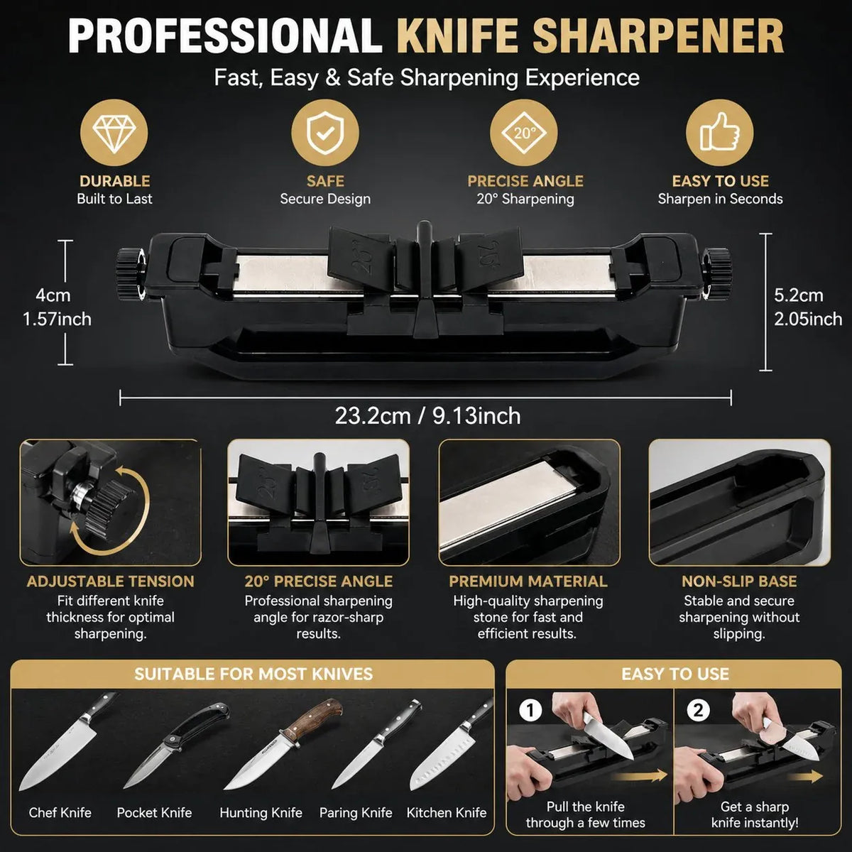 🔥LIMITED-TIME 50% OFF! 🔪✨Portable Precision Knife Sharpener
