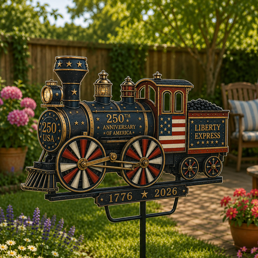 🔥 Selling Fast! 🇺🇸 250th Anniversary Liberty Express Train Wind Spinner
