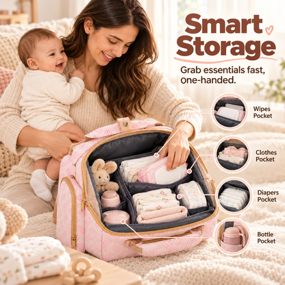 👶 Multi-Function Travel Baby Bed & Diaper Backpack