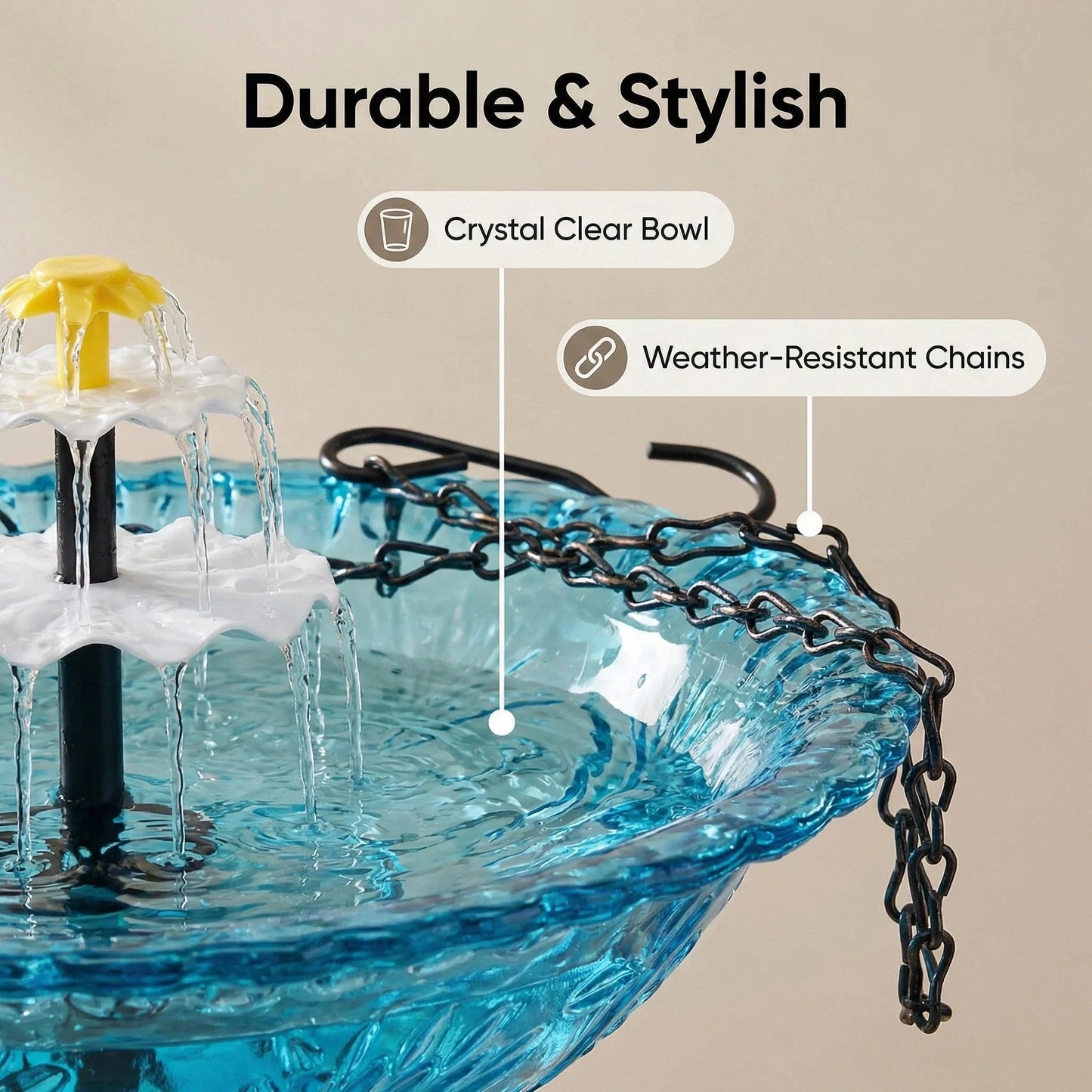 🔥🔥Solar Cascade Hanging Bird Bath Fountain🎁Buy 2 Free Shipping