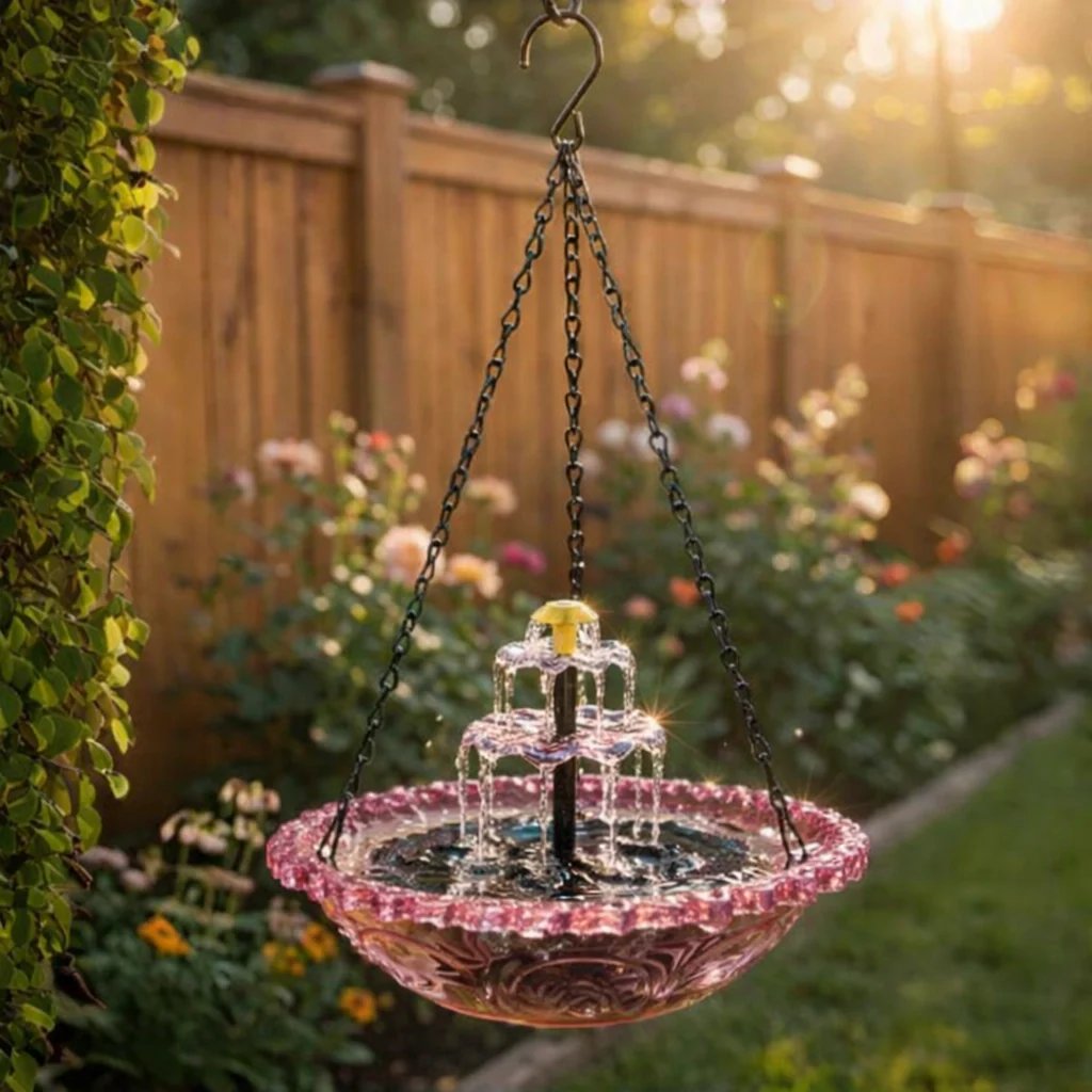🔥🔥Solar Cascade Hanging Bird Bath Fountain🎁Buy 2 Free Shipping