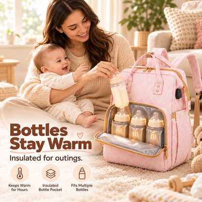 👶 Multi-Function Travel Baby Bed & Diaper Backpack