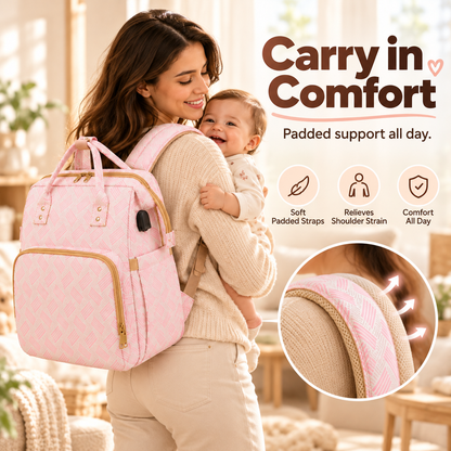 👶 Multi-Function Travel Baby Bed & Diaper Backpack