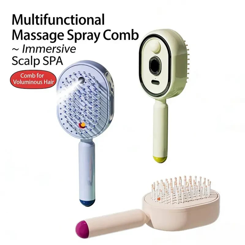 🔥LAST DAY 60% OFF-Electric Spray Air Cushion Massage Comb