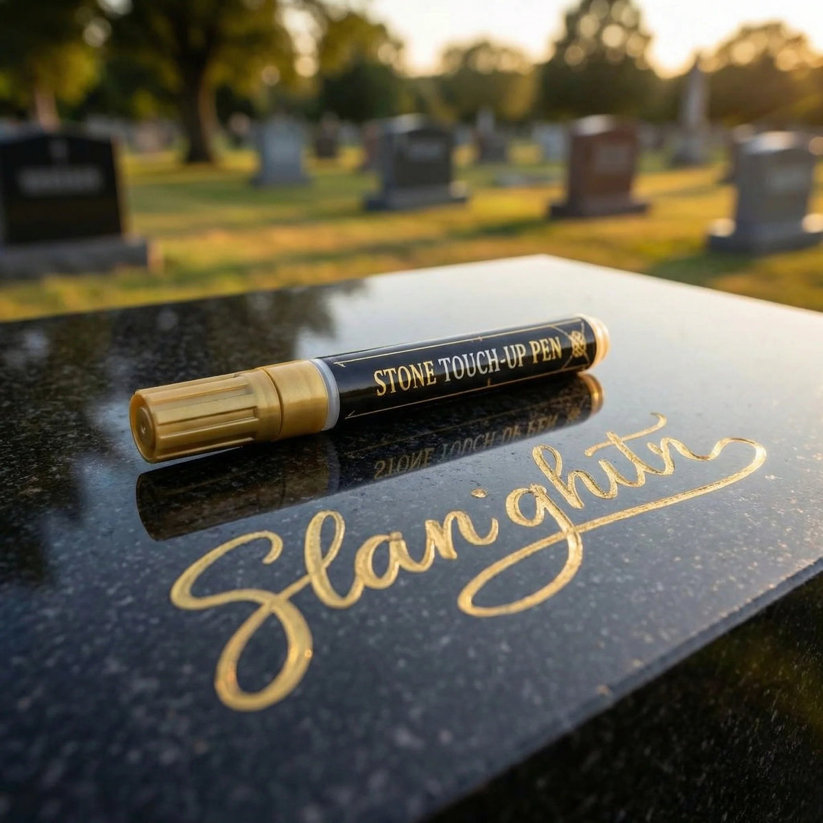 🔥LIMITED-TIME 50% OFF!🔥 🐦Golden Tombstone Marker Pen for Restoring Faded Grave Inscriptions
