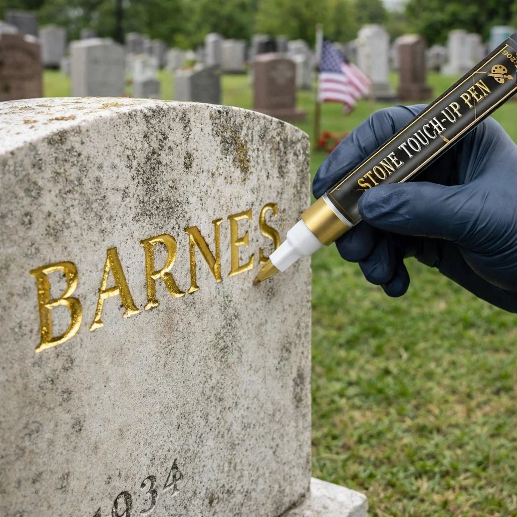 🔥LIMITED-TIME 50% OFF!🔥 🐦Golden Tombstone Marker Pen for Restoring Faded Grave Inscriptions