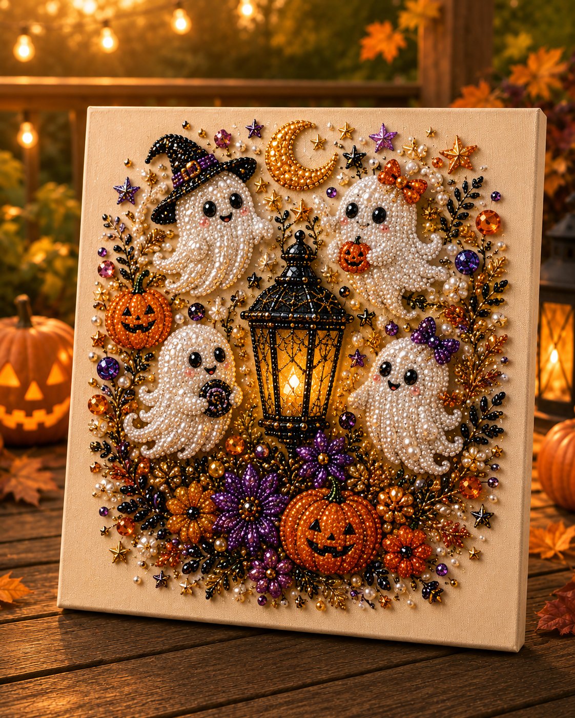🔥LAST DAY 60% OFF🎁👻 Halloween Pearl Art DIY Kit – Create a Spooky-Cute Masterpiece