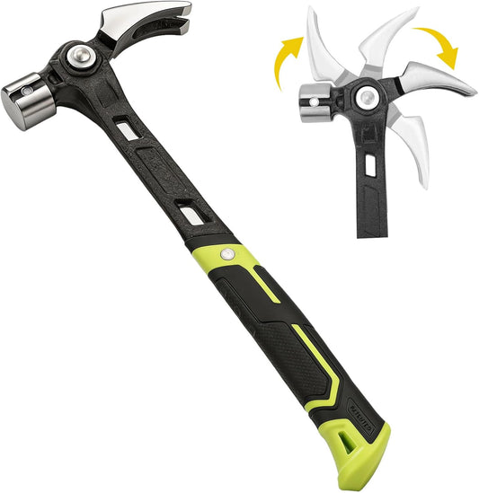 KERVAXO MagClaw Hammer | Magnetic Nail Holder & Adjustable Claw