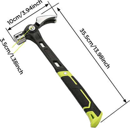 KERVAXO MagClaw Hammer | Magnetic Nail Holder & Adjustable Claw