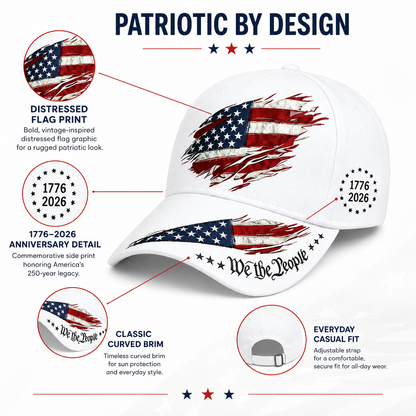 🦅49% OFF🔥250th Anniversary Print Baseball Cap