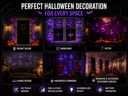 🔥Hot Sale 50% OFF🦇 3D LED Bat Light Decorations