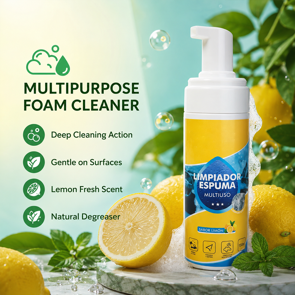 Heavy Duty 4 in 1 Multi Enzyme Foam Cleaner Spray