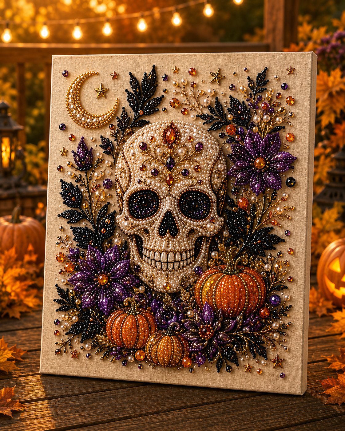 🔥LAST DAY 60% OFF🎁👻 Halloween Pearl Art DIY Kit – Create a Spooky-Cute Masterpiece