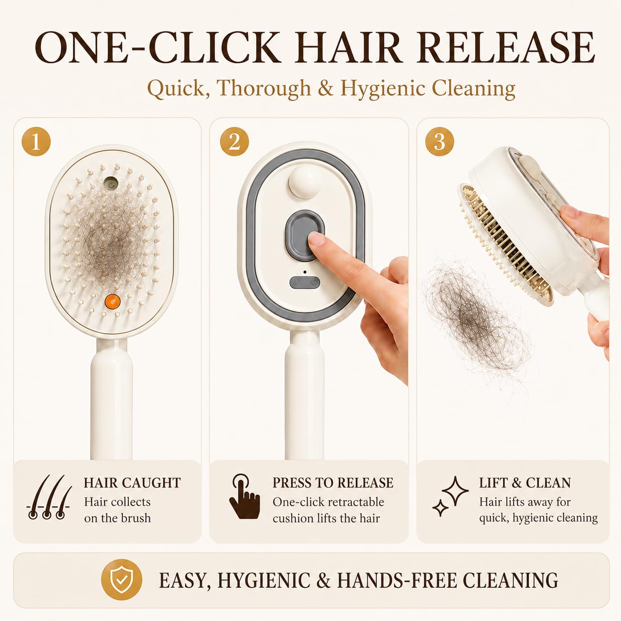 5-in-1 Mist Hair Smoothing Brush with Red Light Care