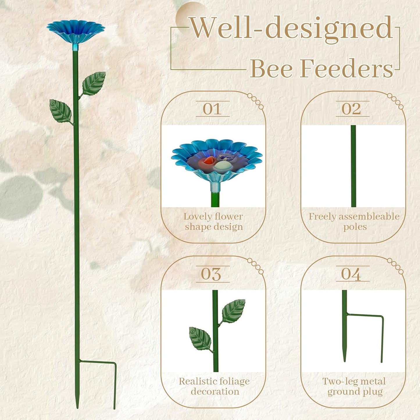🐝50% OFF🌸 4-Pack Bee and Butterfly Watering Station