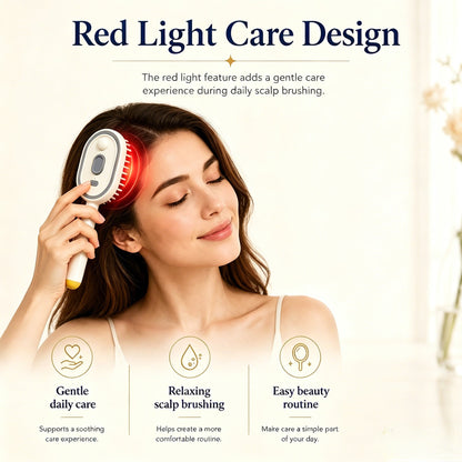 5-in-1 Mist Hair Smoothing Brush with Red Light Care