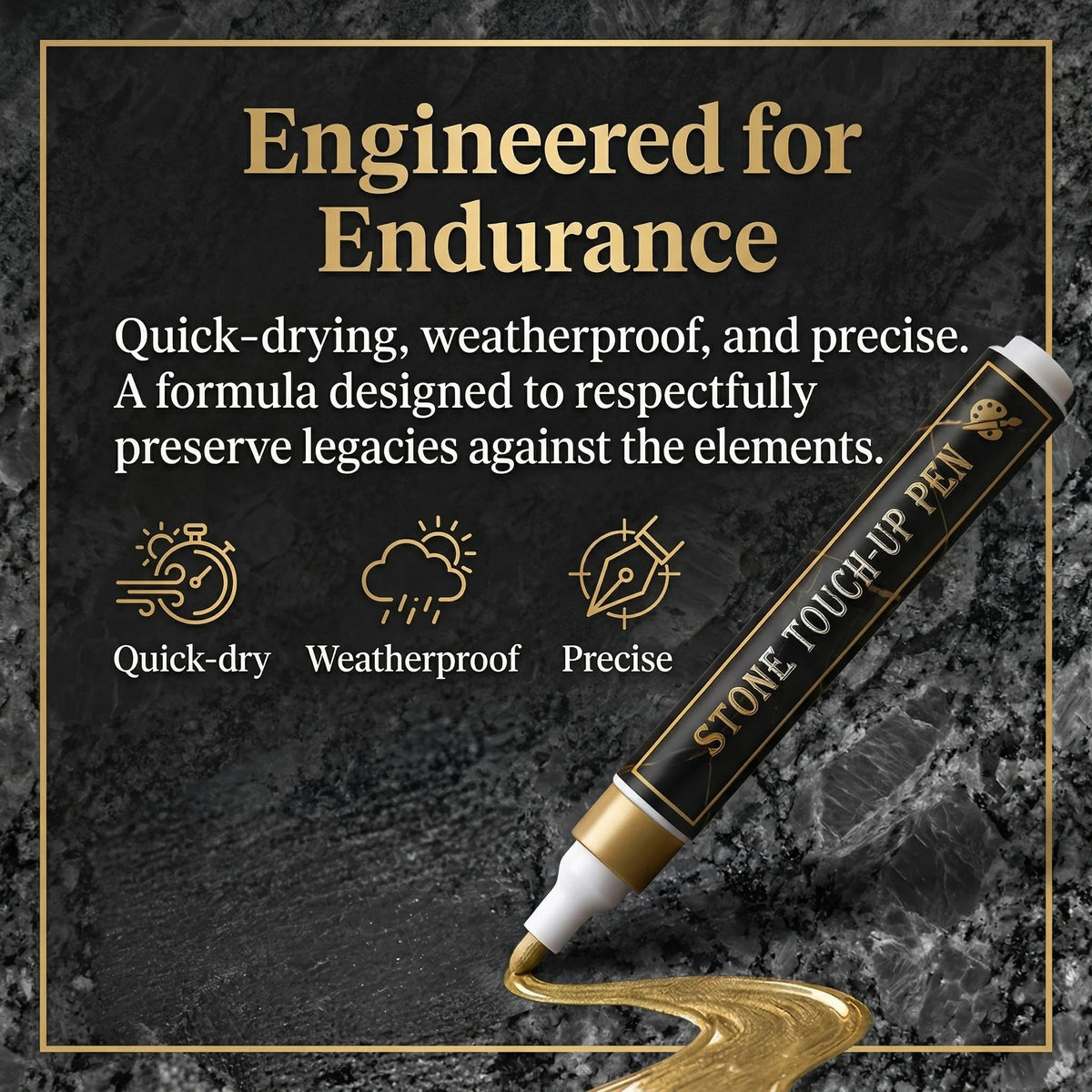 🔥LIMITED-TIME 50% OFF!🔥 🐦Golden Tombstone Marker Pen for Restoring Faded Grave Inscriptions