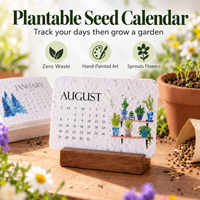 ⭐Calendar + Wooden Stand