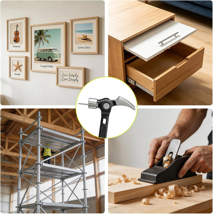 KERVAXO MagClaw Hammer | Magnetic Nail Holder & Adjustable Claw