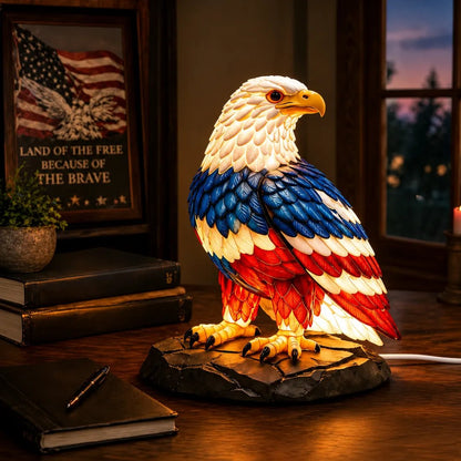 🔥 Limited Edition 🎁U.S. 250th Eagle Stained Glass Lamp