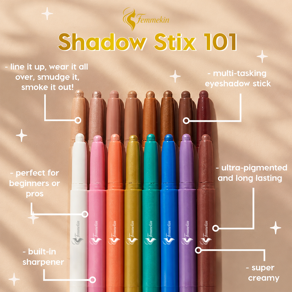Creamy Eyeshadow Stick Long Wear Matte Metallic Chrome