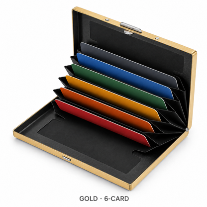 🔥HOT SALE🔥RFID-Blocking Stainless Steel Card Wallet – Organized, Secure & Pocket-Ready 🔒