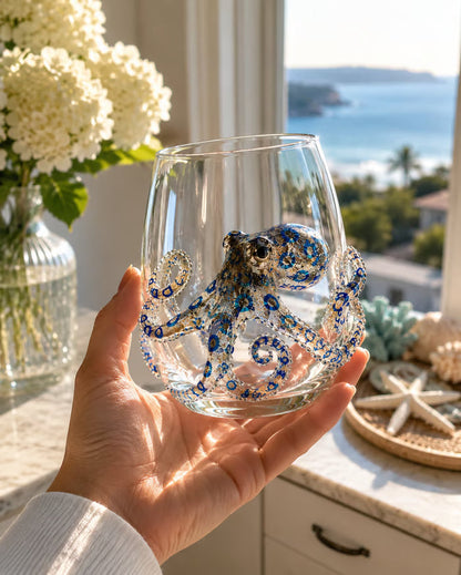 Artisanal Blue Ringed Octopus Glassware