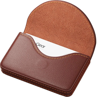 💖Hot 50% OFF💼 PU Leather Business Card Holder – Slim Magnetic Name Card Case