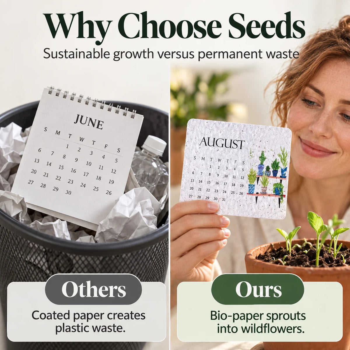 🌱 48% OFF 2027 Plantable Seed Calendar – Use It, Plant It, Grow It 🌼