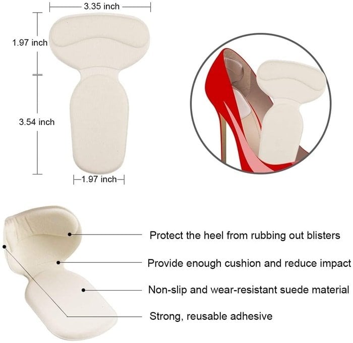 🔥Anti-slip Heel Liners Soft Cushion Heel Protector Pads for Women Men Shoes