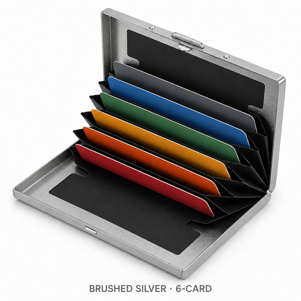 🔥HOT SALE🔥RFID-Blocking Stainless Steel Card Wallet – Organized, Secure & Pocket-Ready 🔒