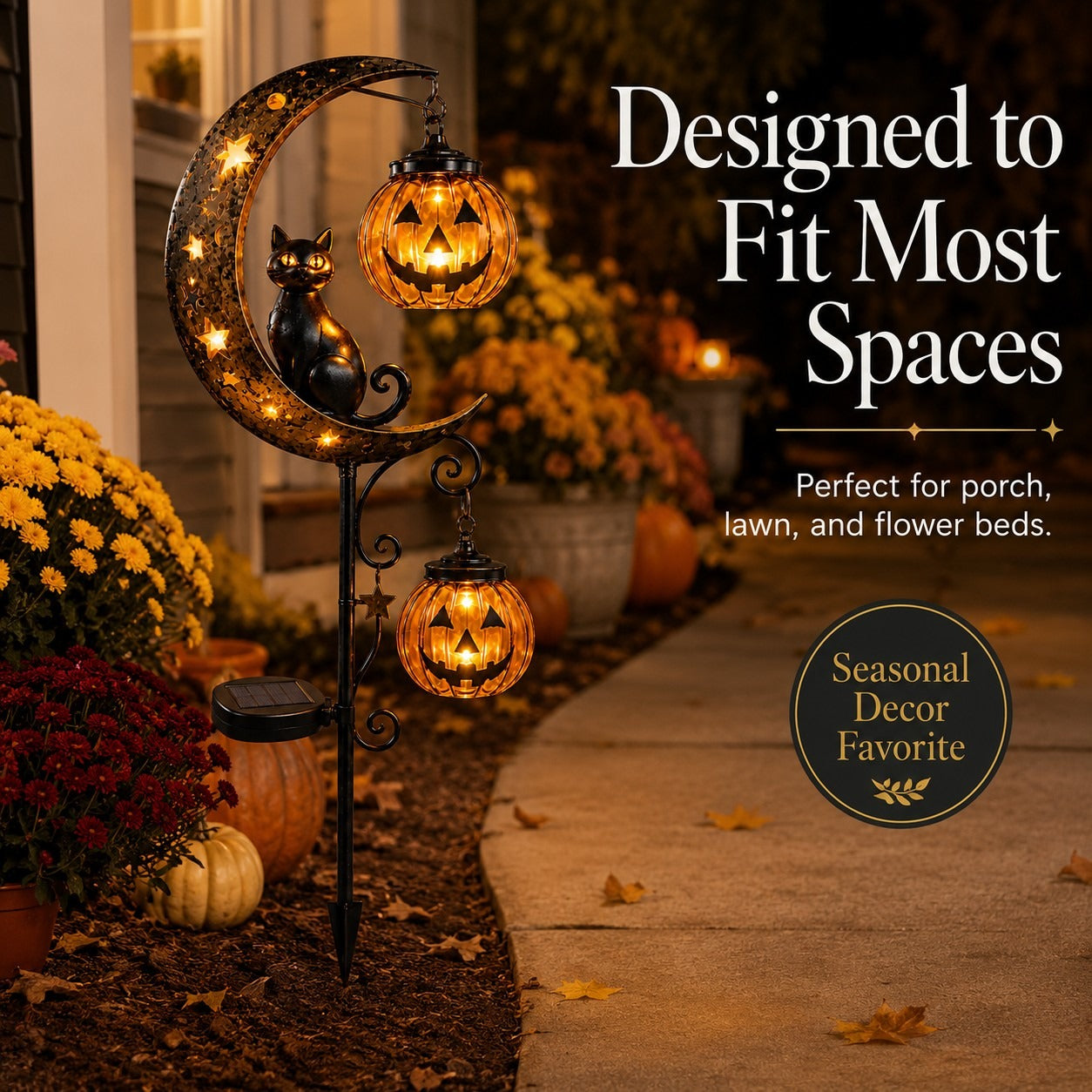 🔥LAST DAY 60% OFF🎁🎃 Halloween Early Bird Sale | Cat & Pumpkin Moon Stake Light