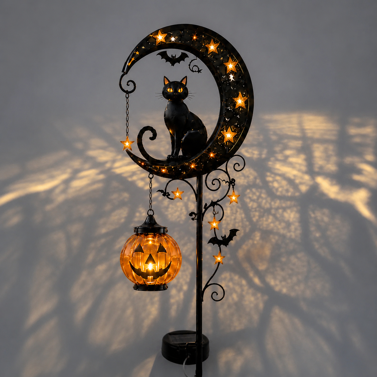 🔥LAST DAY 60% OFF🎁🎃 Halloween Early Bird Sale | Cat & Pumpkin Moon Stake Light