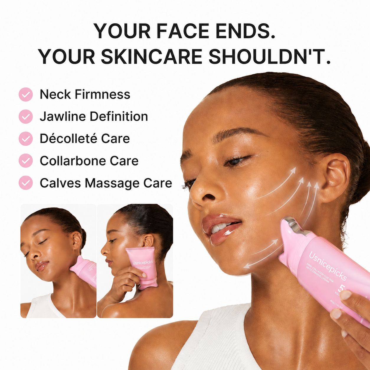 Korean PDRN Collagen Gua Sha Neck Wrinkle Cream