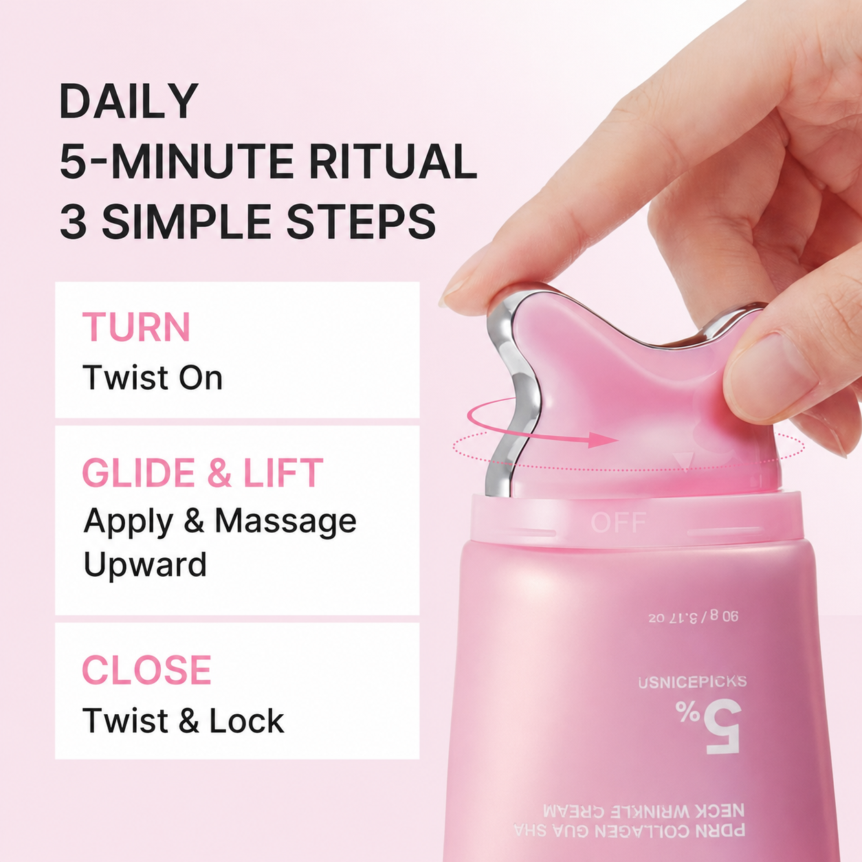 Korean PDRN Collagen Gua Sha Neck Wrinkle Cream
