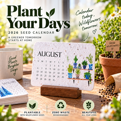 🌱 48% OFF 2027 Plantable Seed Calendar – Use It, Plant It, Grow It 🌼