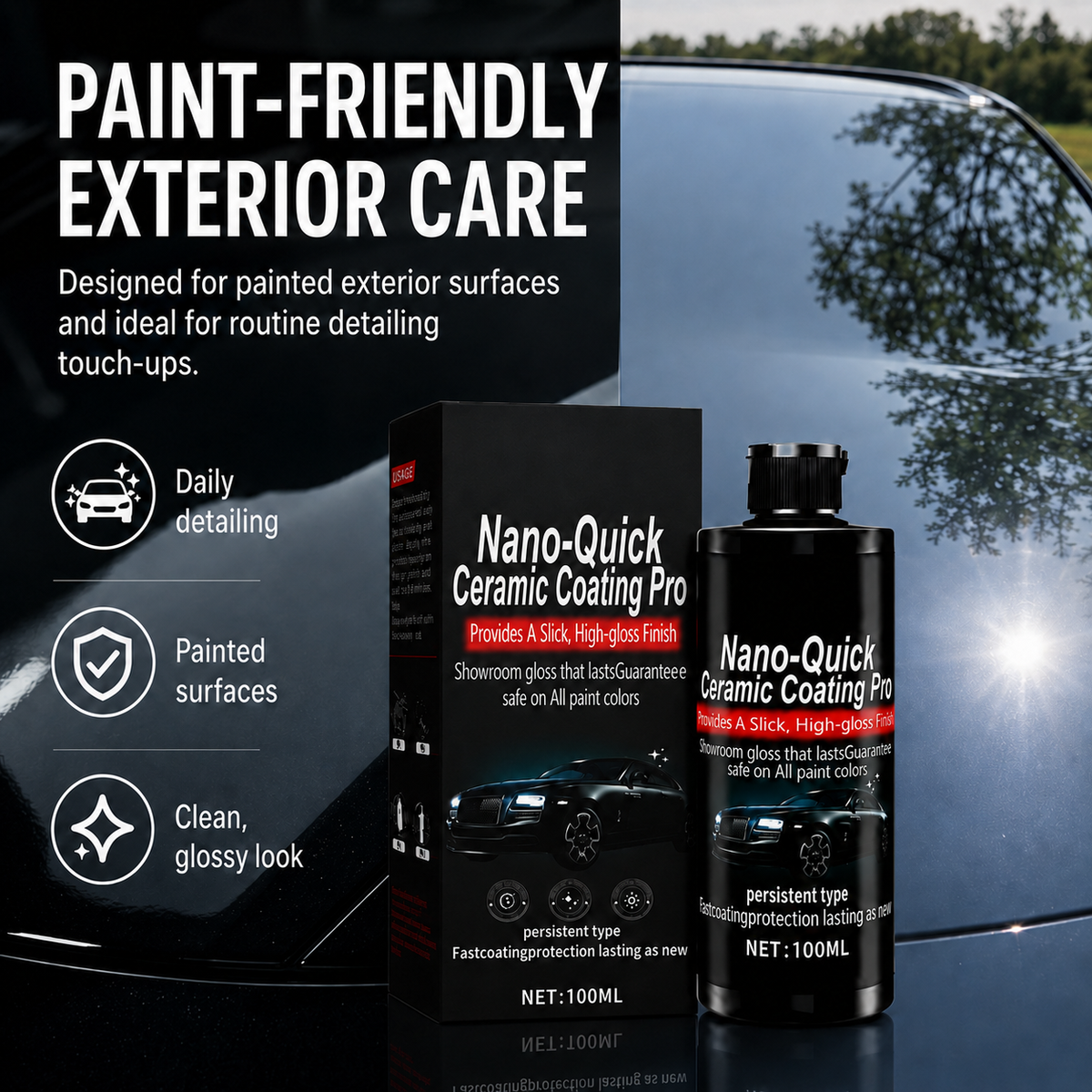 🚗 Last Day 50% OFF✨Automotive Nano Ceramic Coating Spray