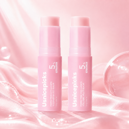 🔥LAST DAY 60% OFF🎁Korean Pink Collagen Volume Multi Balm + Pink Caffeine Collagen Eye Patch