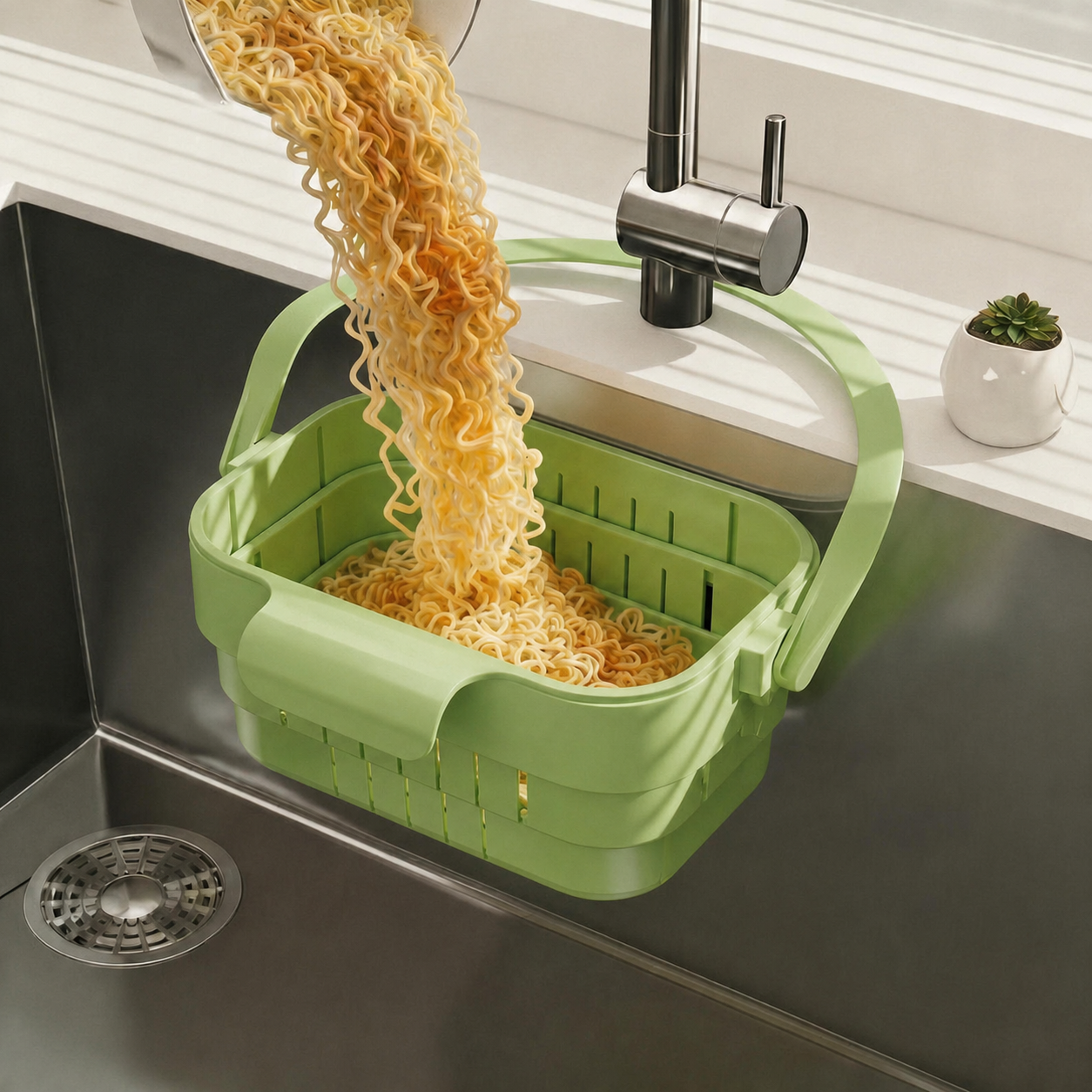 🔥Hot Sale 60% OFF🔥Foldable Hanging Sink Drain Basket for Kitchen Cleanup