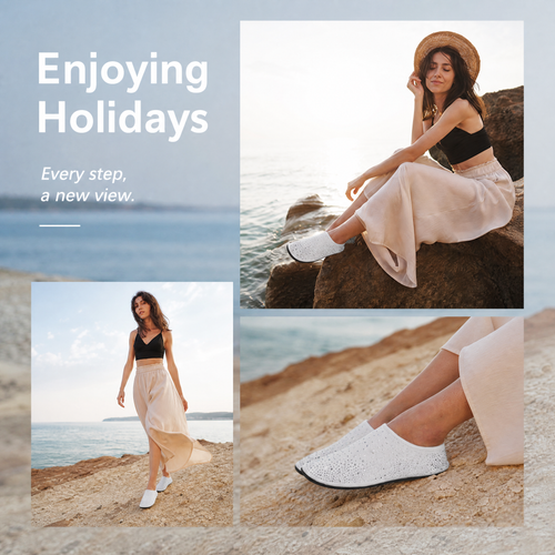 Womens Water Shoes - Lightweight Barefoot Aqua Socks for Beach, Pool, Yoga & Outdoor
